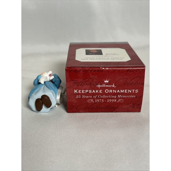 Vintage Hallmark Christmas Ornament Guardian Angel Friend 25th anniversary 1998 - Picture 4 of 5